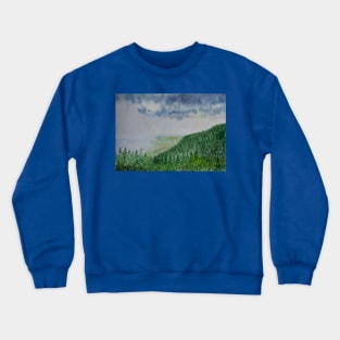 A storm in mountains Crewneck Sweatshirt